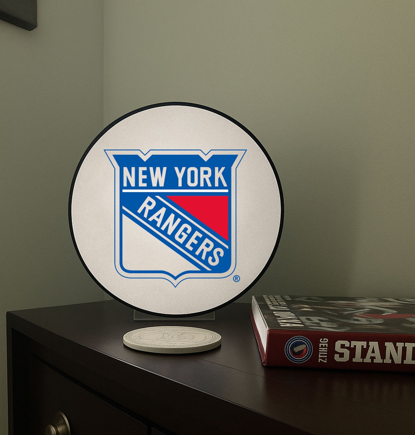New York Rangers® Hockey Puck Lamp