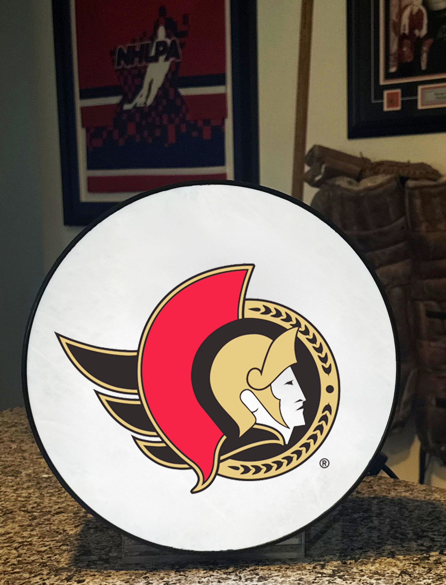 Ottawa Senators® Hockey Puck Lamp