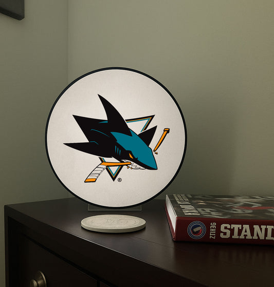 San Jose Sharks® Hockey Puck Lamp