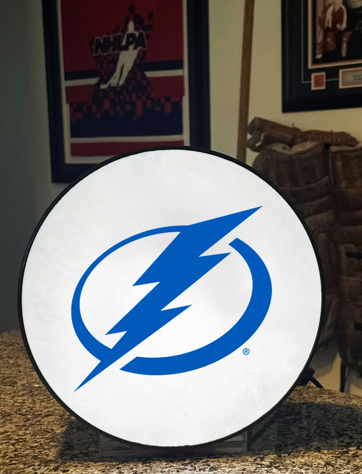 Tampa Bay Lightning® Hockey Puck Lamp