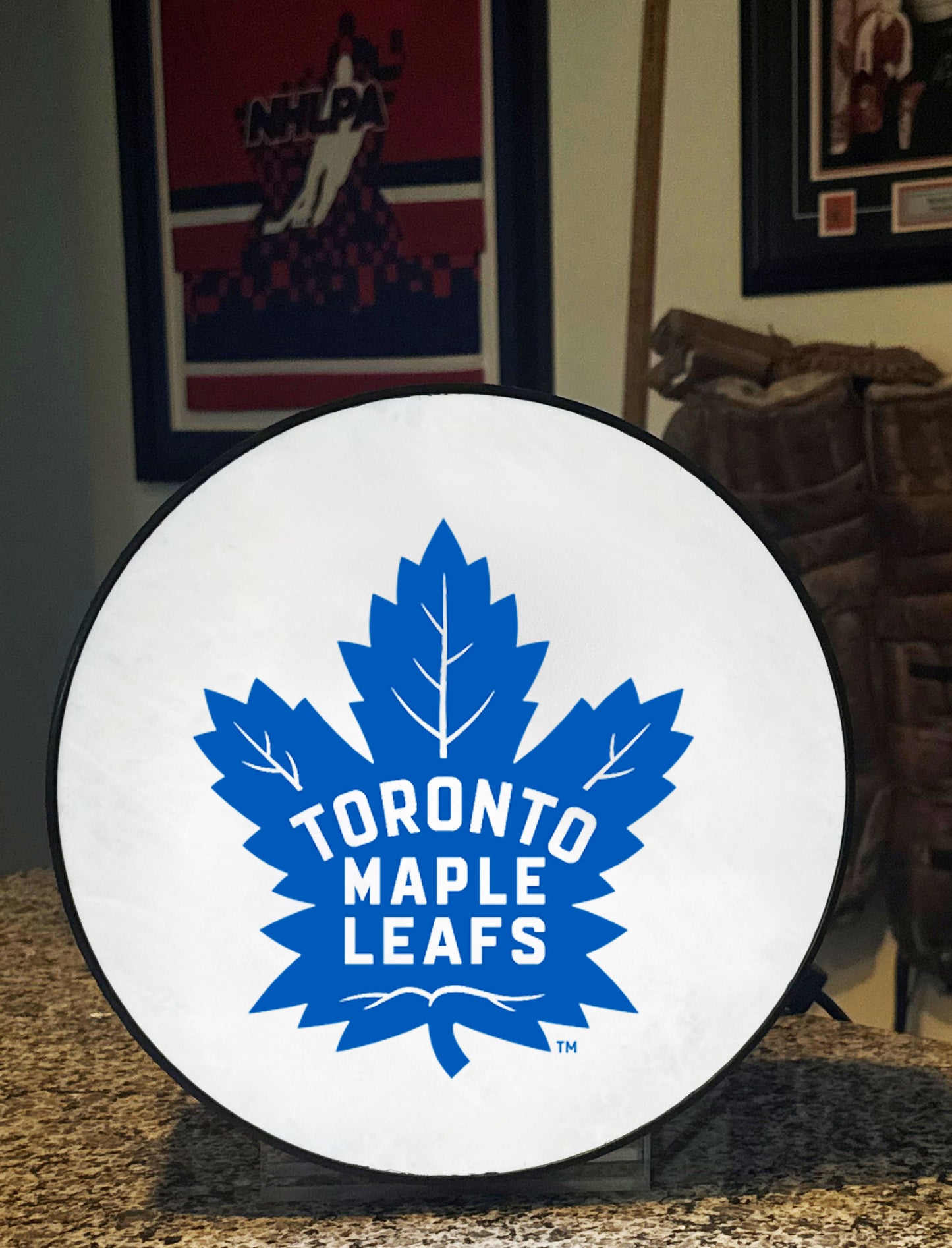 Toronto Maple Leafs® Hockey Puck Lamp