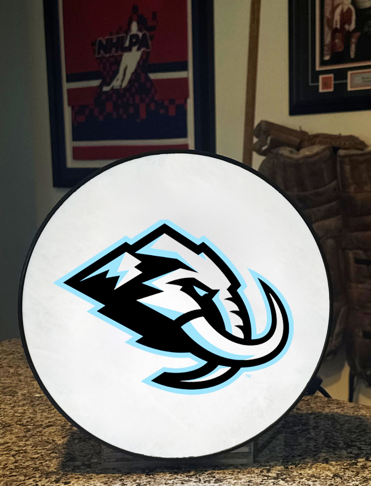 Utah Mammoth™ Hockey Puck Lamp