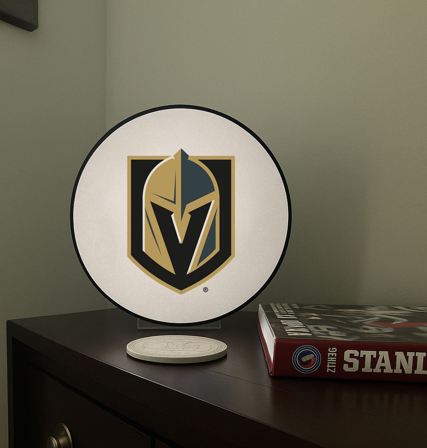 Vegas Golden Knights™ Hockey Puck Lamp