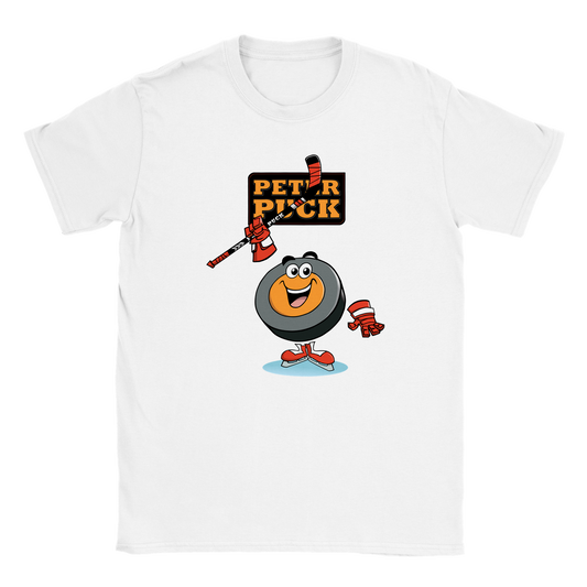 Hey Peter Puck Classic Kids Crewneck T-shirt