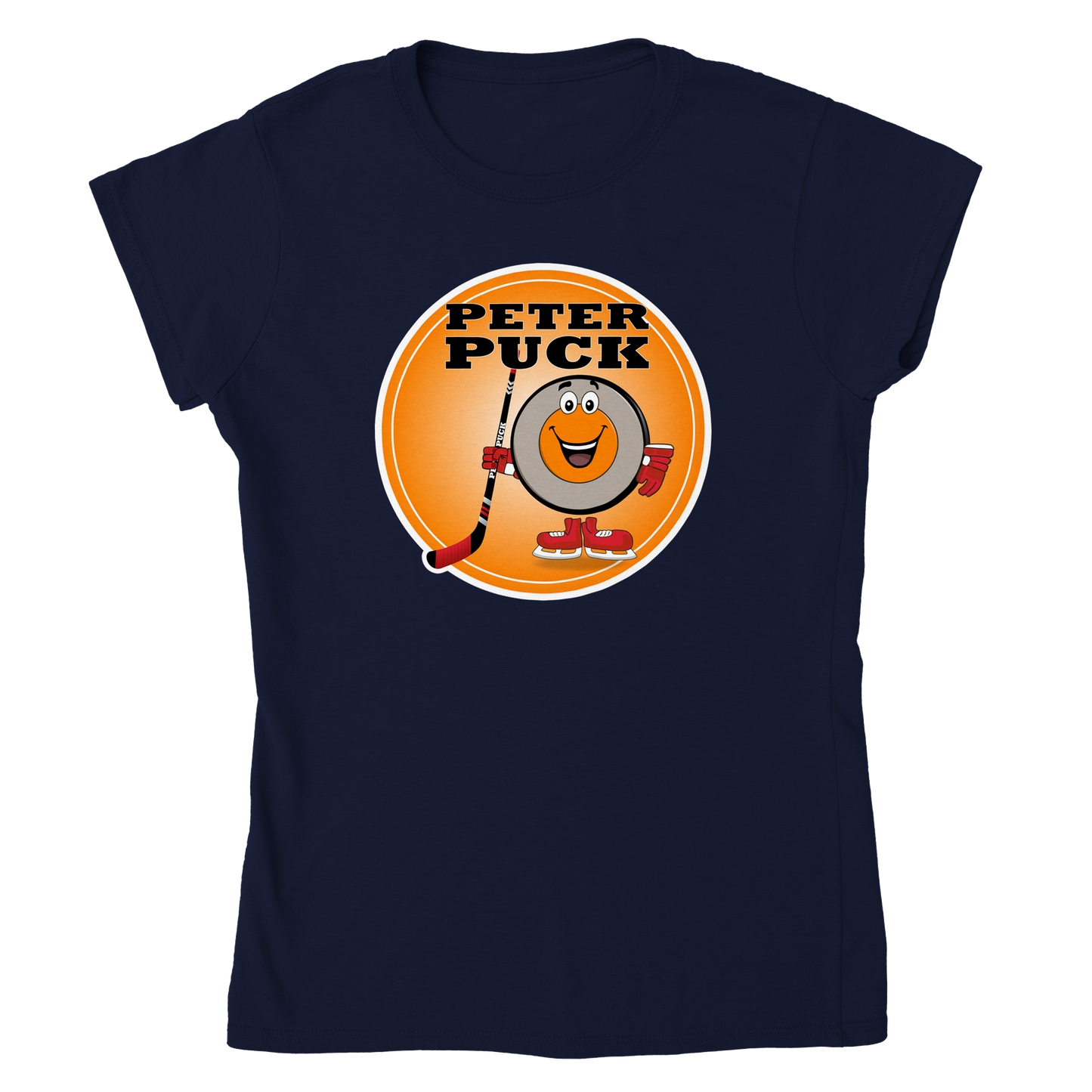 Peter Puck Sunshine Classic Womens Crewneck T-shirt