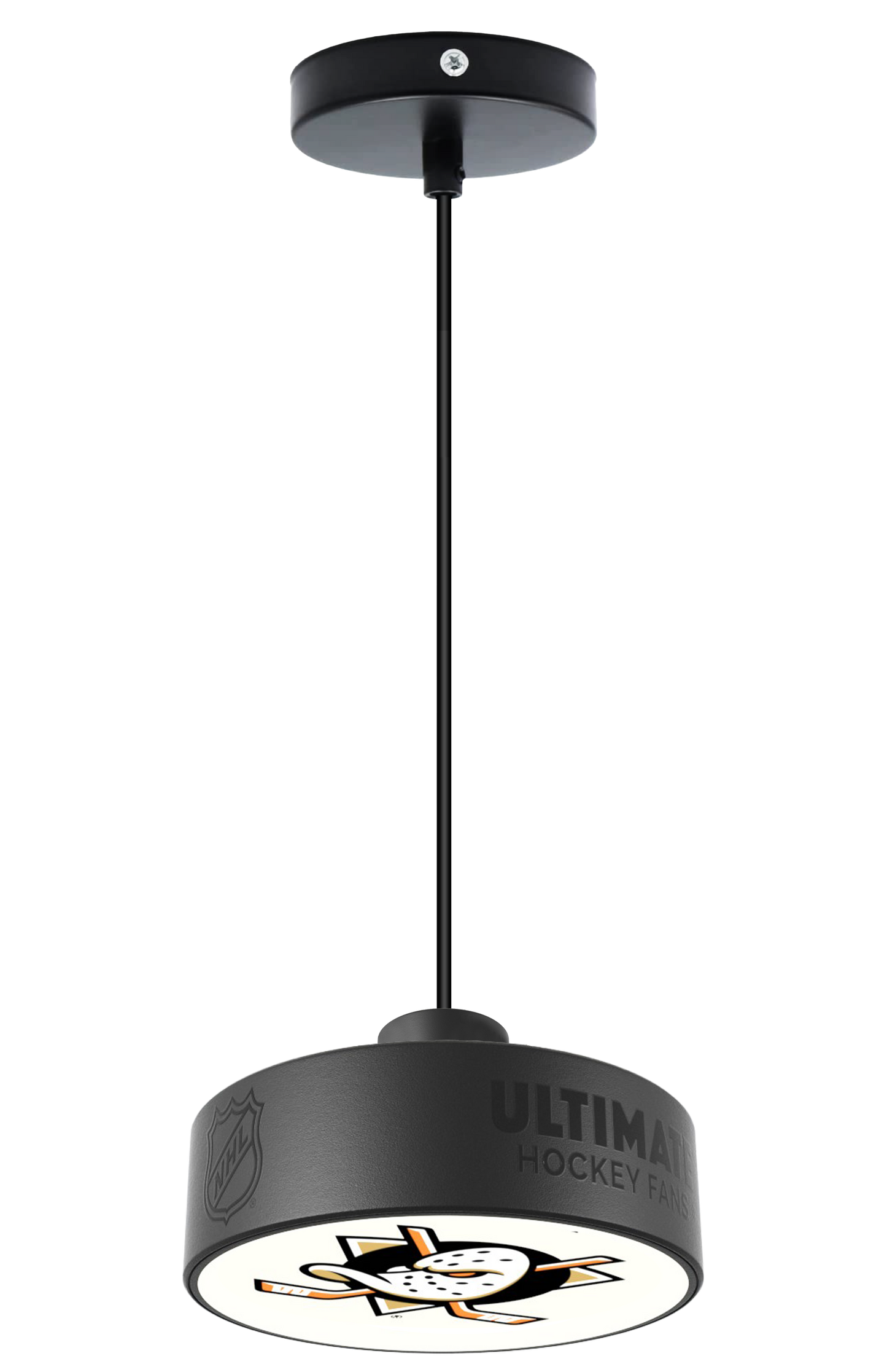Anaheim Ducks® Hockey Pendant Puck Light Fixture