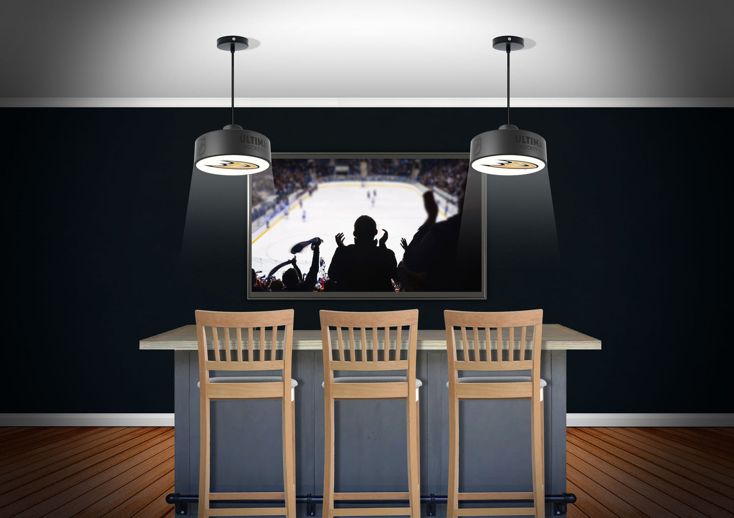 Anaheim Ducks® Hockey Puck Light Fixture