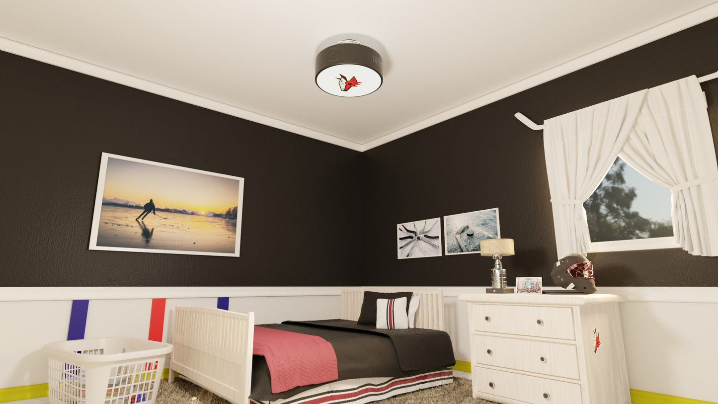 Arizona Coyotes® Hockey Flush Mount Puck Light Fixture