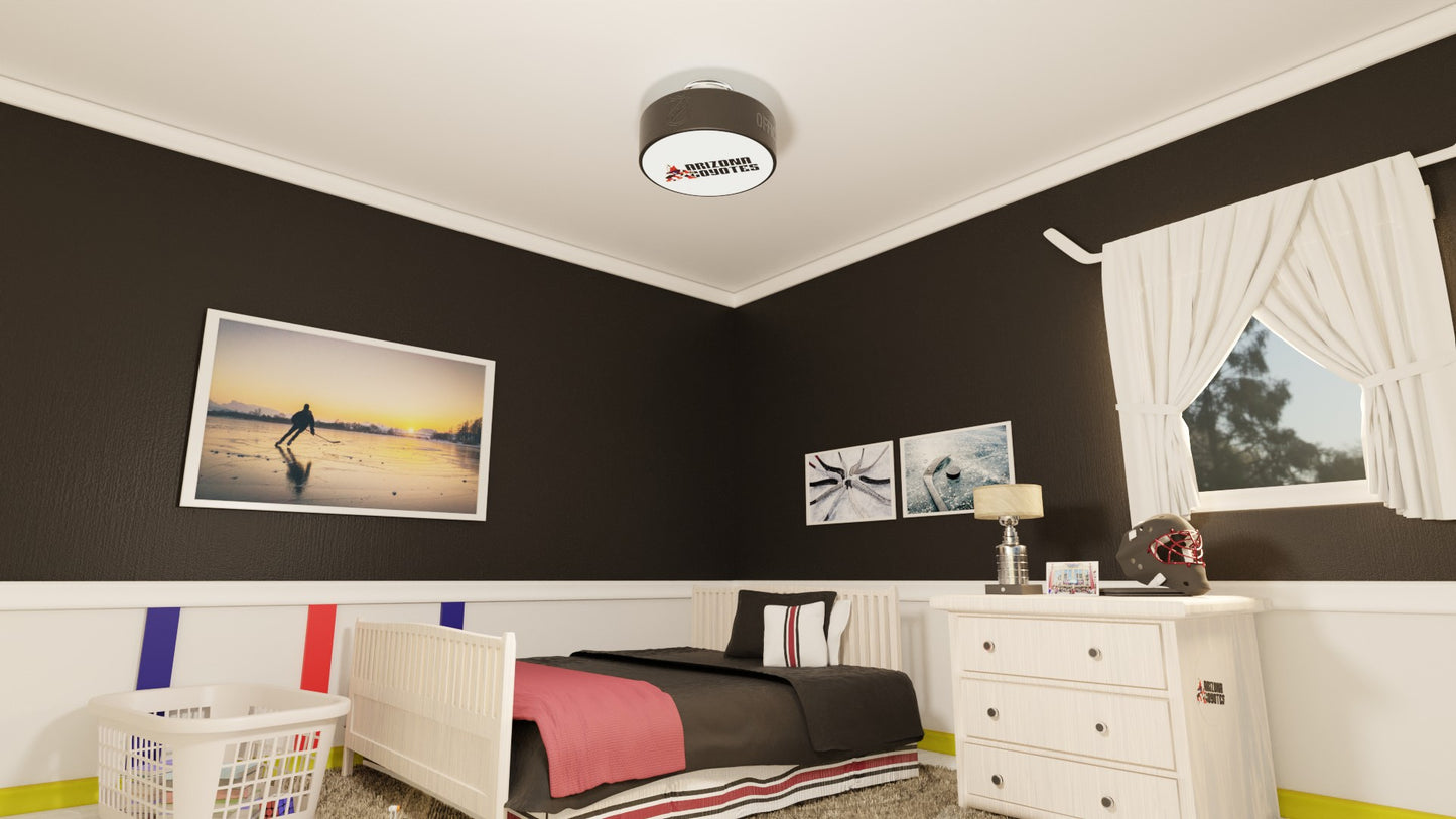 Arizona Coyotes® Hockey Flush Mount Puck Light Fixture