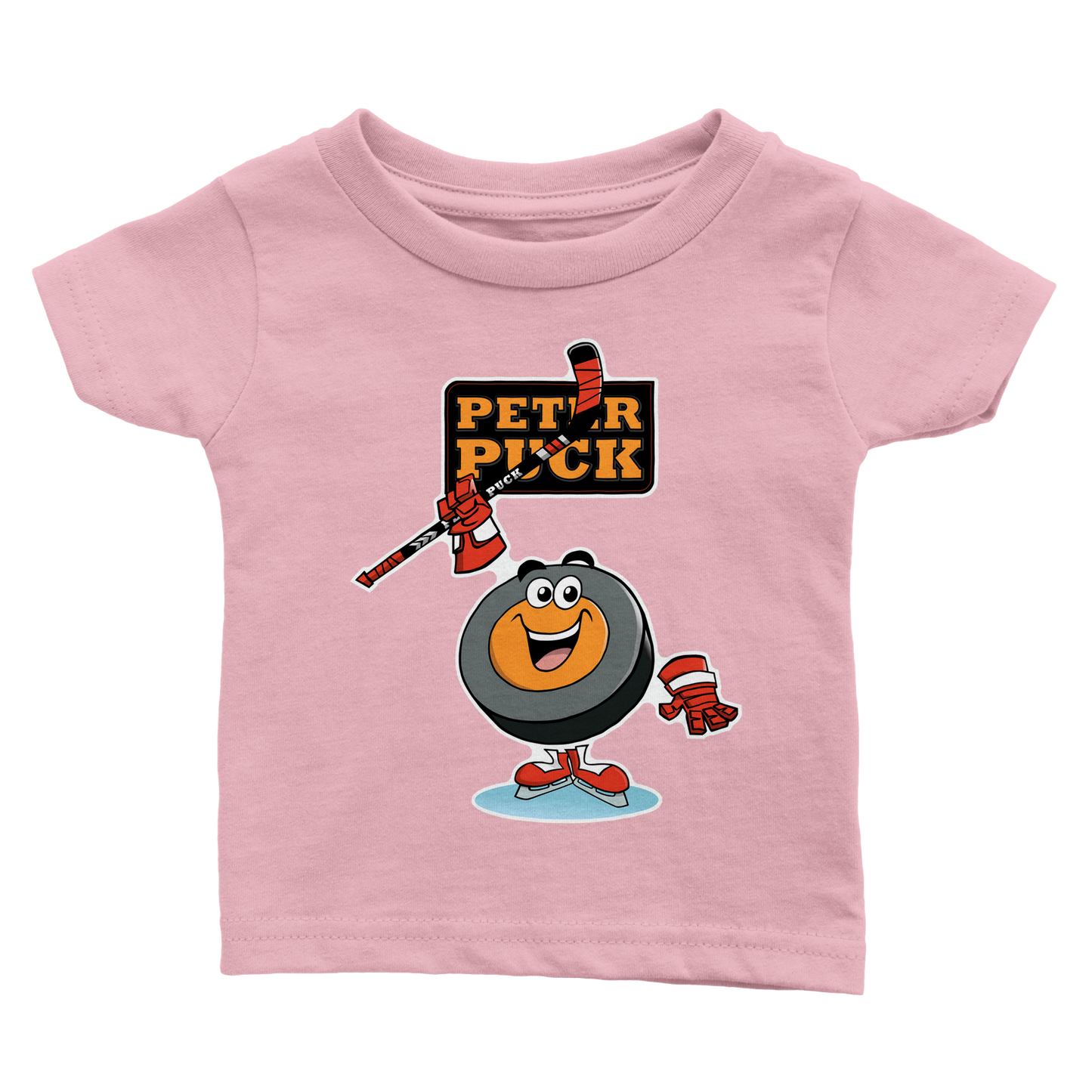 Hey Peter Puck Classic Baby Crewneck T-shirt