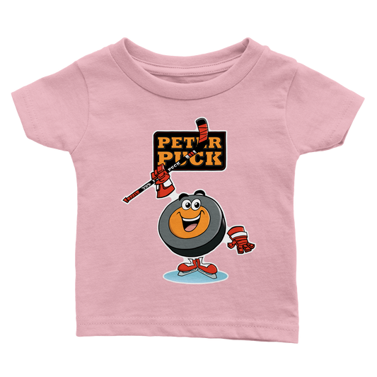 Hey Peter Puck Classic Baby Crewneck T-shirt