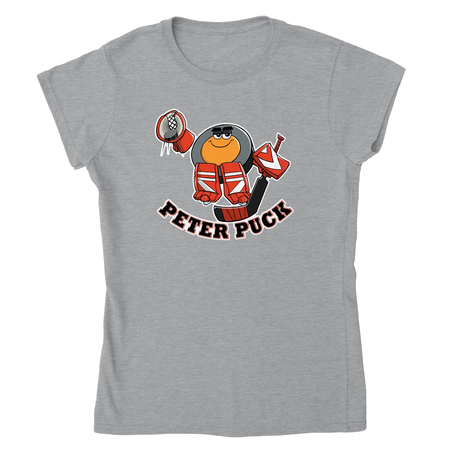 Peter Puck Goalie Save Classic Womens Crewneck T-shirt