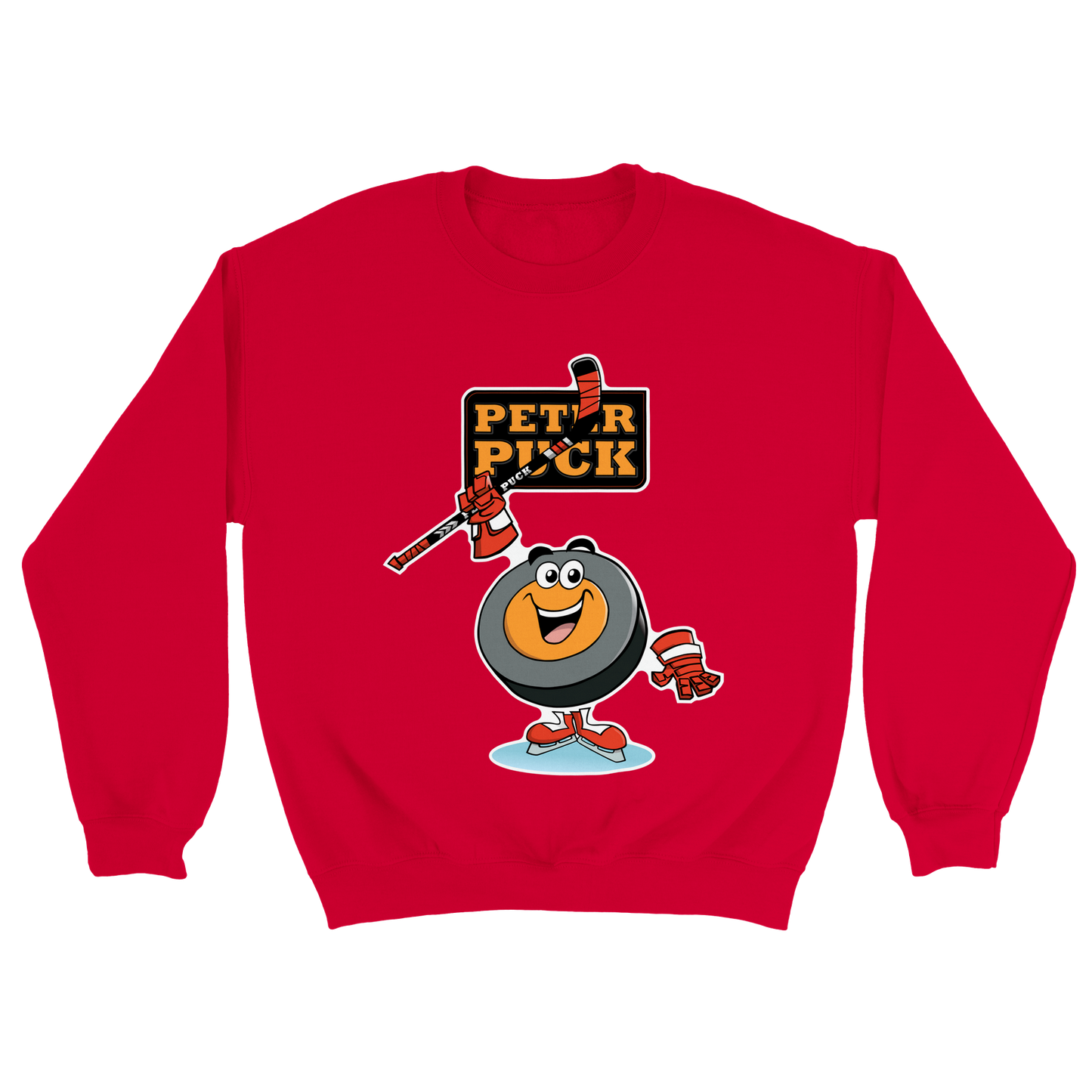 Hey Peter Puck Mens Classic Crewneck Sweatshirt