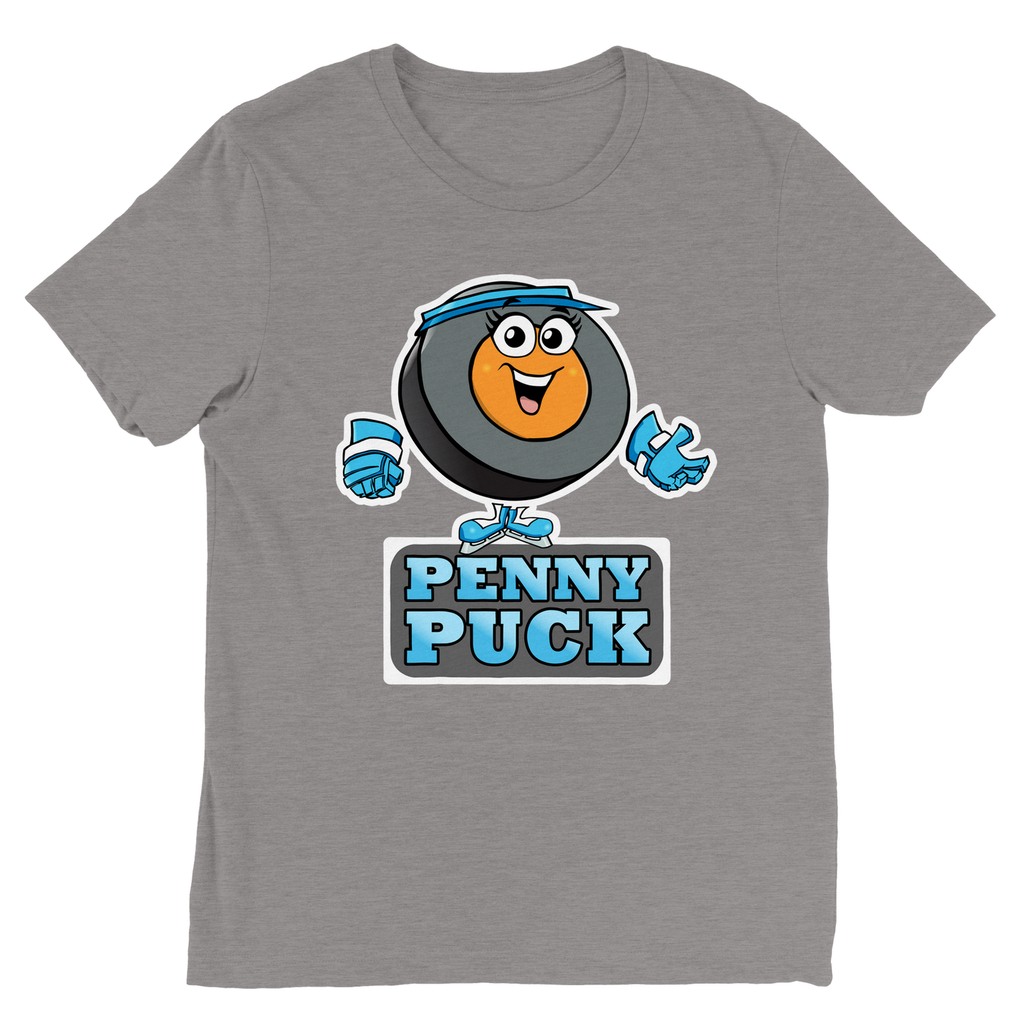 Hey Penny Puck Mens Triblend Crewneck T-shirt