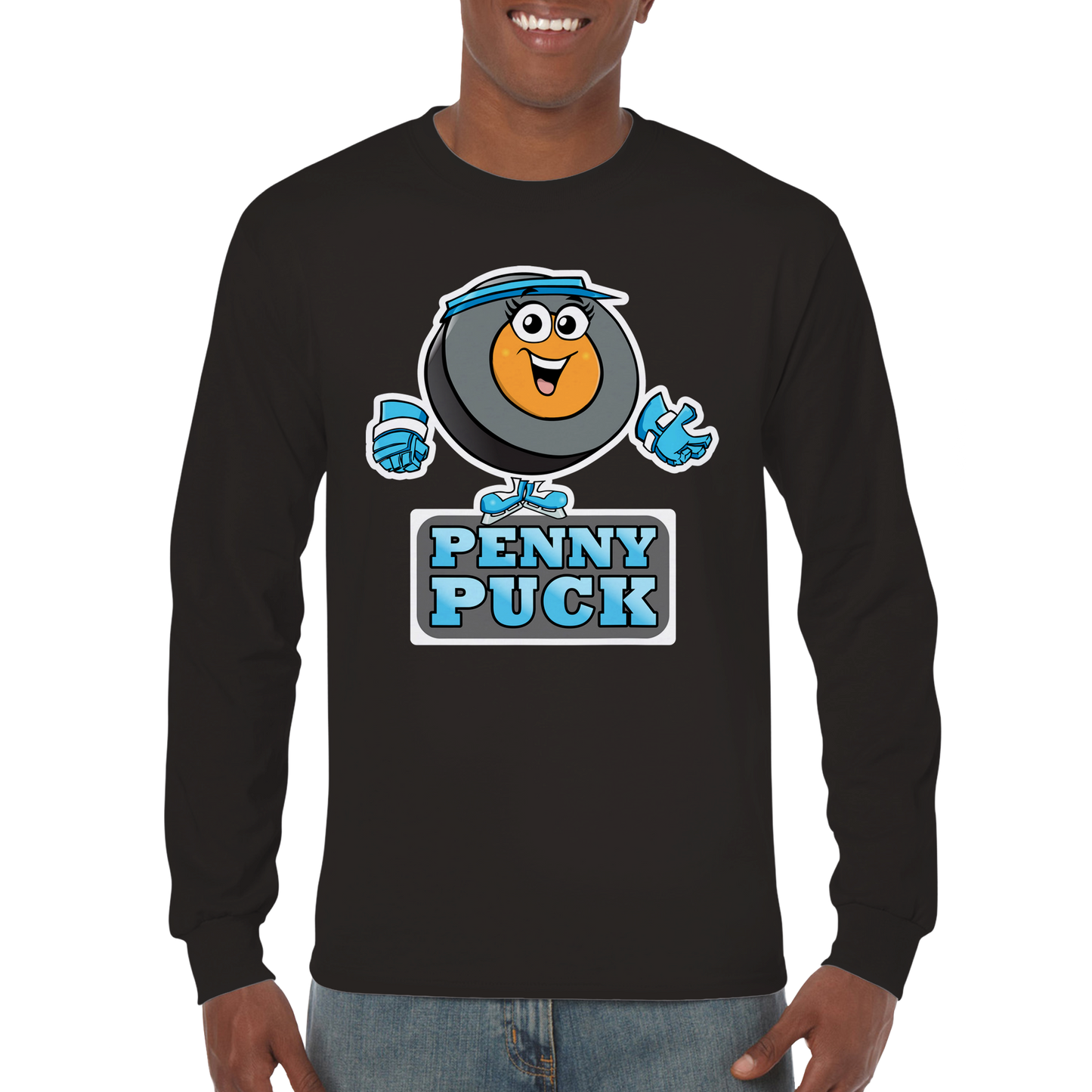 Hey Penny Puck Save Premium Mens Longsleeve T-shirt