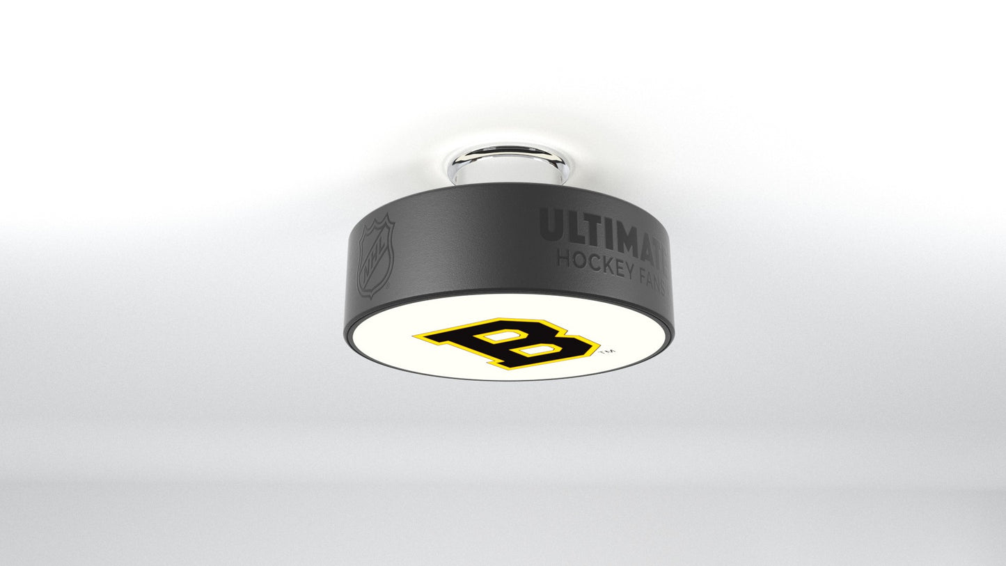 Boston Bruins® Hockey Flush Mount Puck Light Fixture