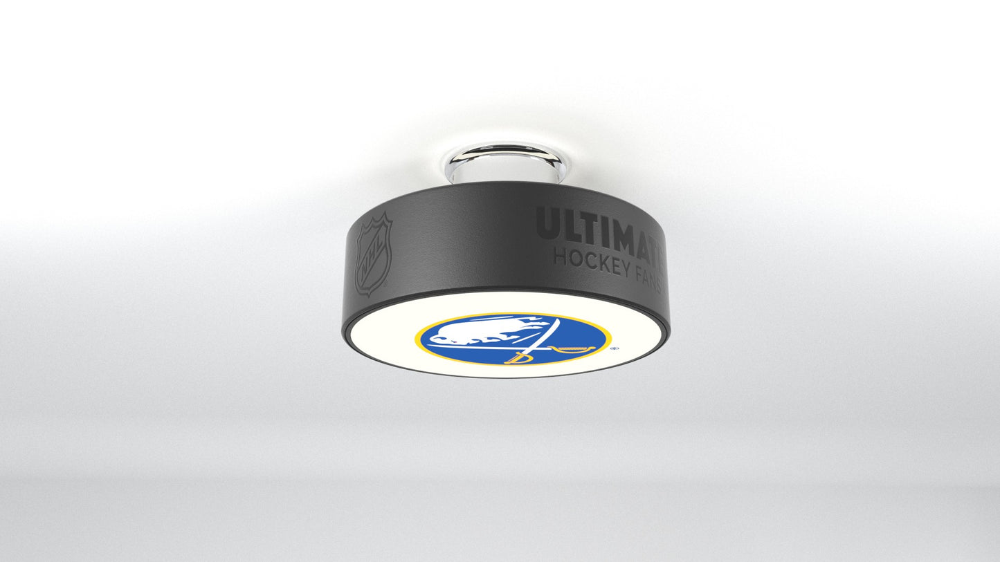 Buffalo Sabres® Hockey Flush Mount Puck Light Fixture