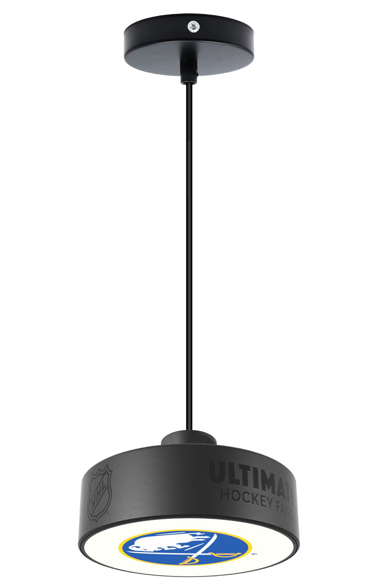 Buffalo Sabres® Hockey Pendant Puck Light Fixture
