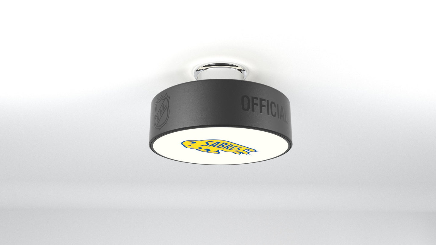 Buffalo Sabres® Hockey Flush Mount Puck Light Fixture