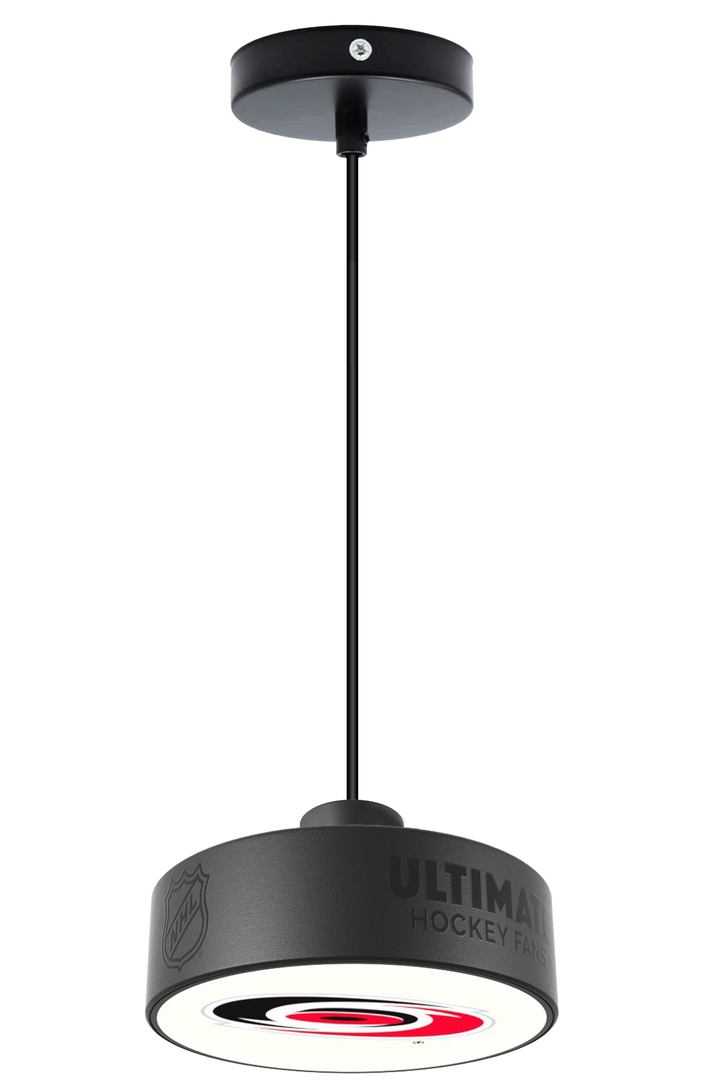 Carolina Hurricanes® Hockey Pendant Puck Light Fixture