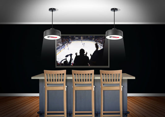 Carolina Hurricanes® Hockey Pendant Puck Light Fixture
