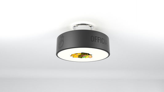 Chicago Blackhawks® Hockey Flush Mount Puck Light Fixture