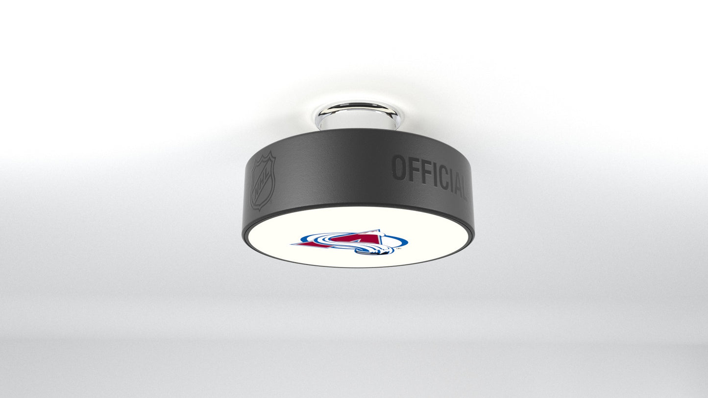 Colorado Avalanche® Hockey Flush Mount Puck Light Fixture