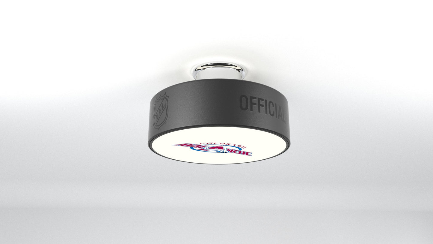 Colorado Avalanche® Hockey Flush Mount Puck Light Fixture