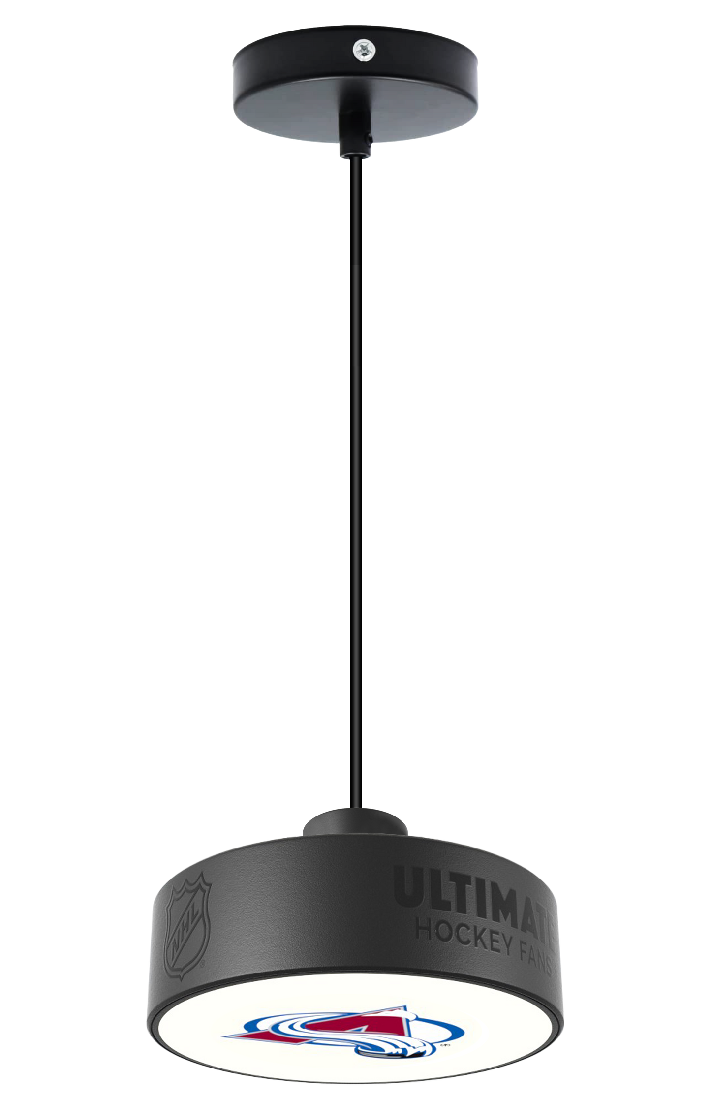 Colorado Avalanche® Hockey Pendant Puck Light Fixture