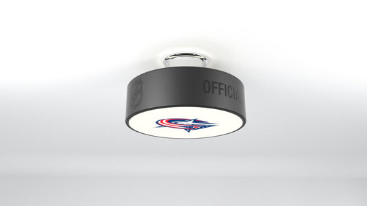 Columbus Blue Jackets® Hockey Flush Mount Puck Light Fixture