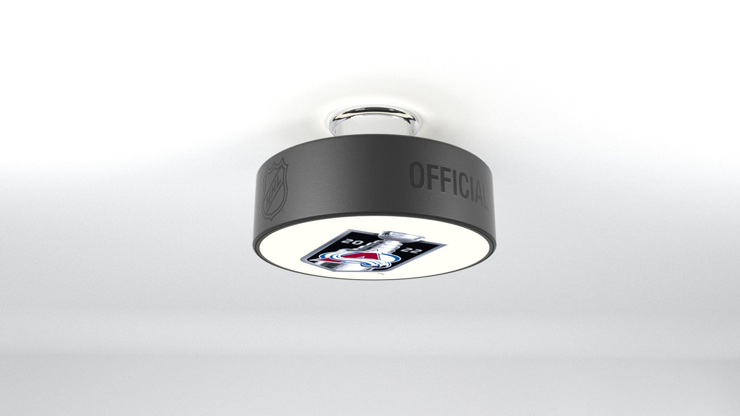 Colorado Avalanche® Hockey Flush Mount Puck Light Fixture