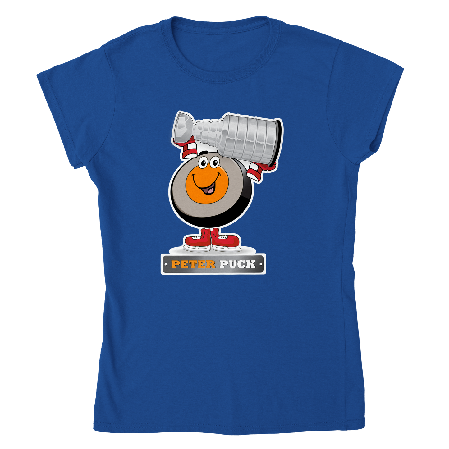 Peter Puck Stanley Cup Classic Womens Crewneck T-shirt