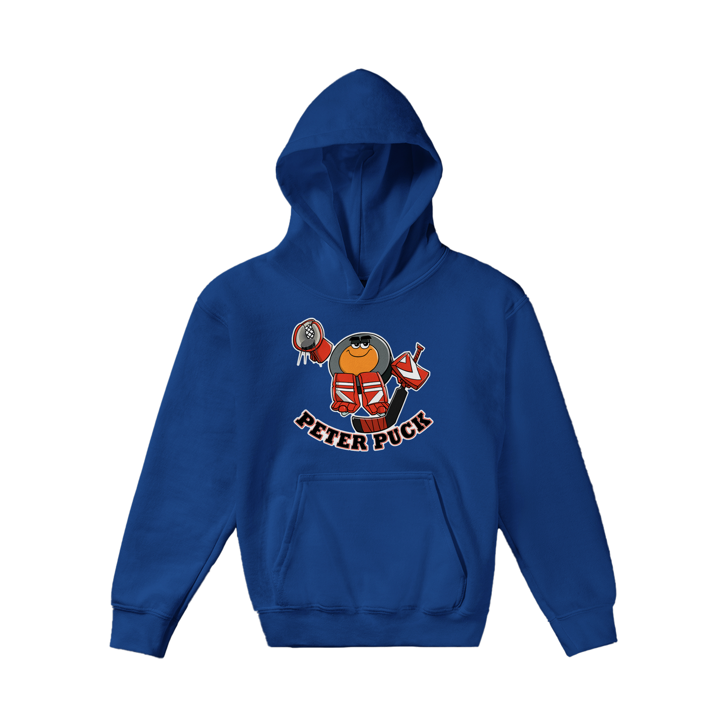 Peter Puck Goalie Save Classic Kids Pullover Hoodie