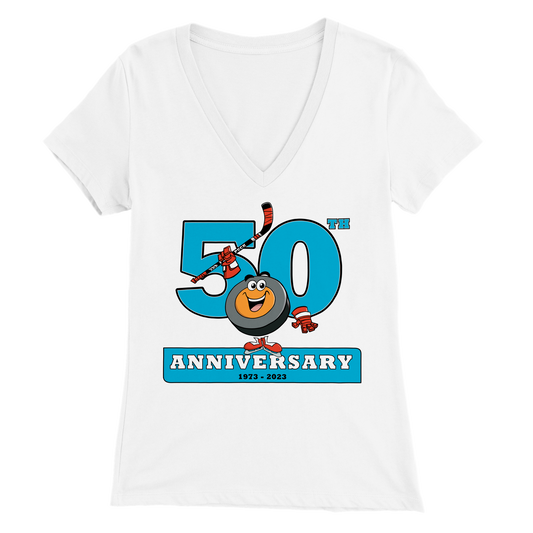 Peter's 50th Anniversary Vintage Premium Womens V-Neck T-shirt