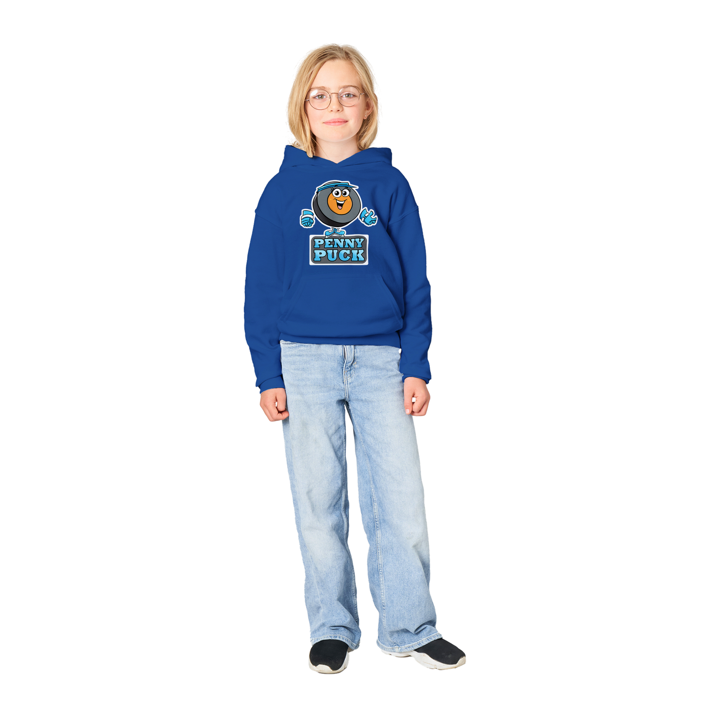 Hey Penny Puck Classic Kids Pullover Hoodie