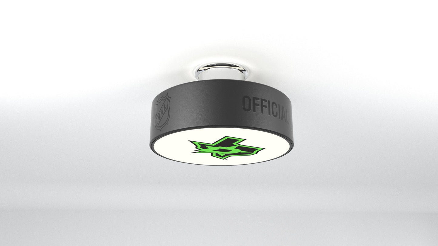 Dallas Stars™ Hockey Flush Mount Puck Light Fixture