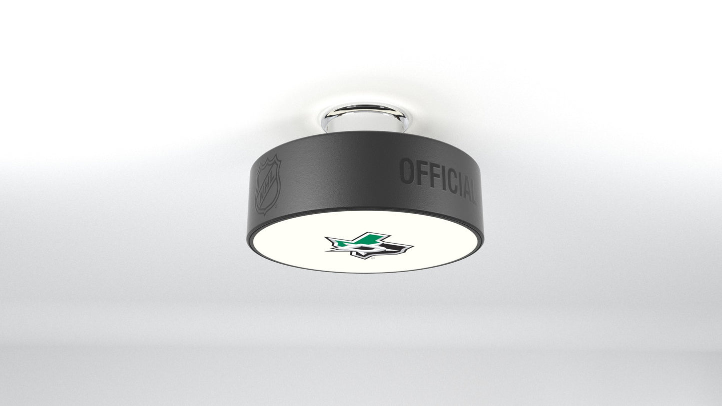 Dallas Stars™ Hockey Flush Mount Puck Light Fixture