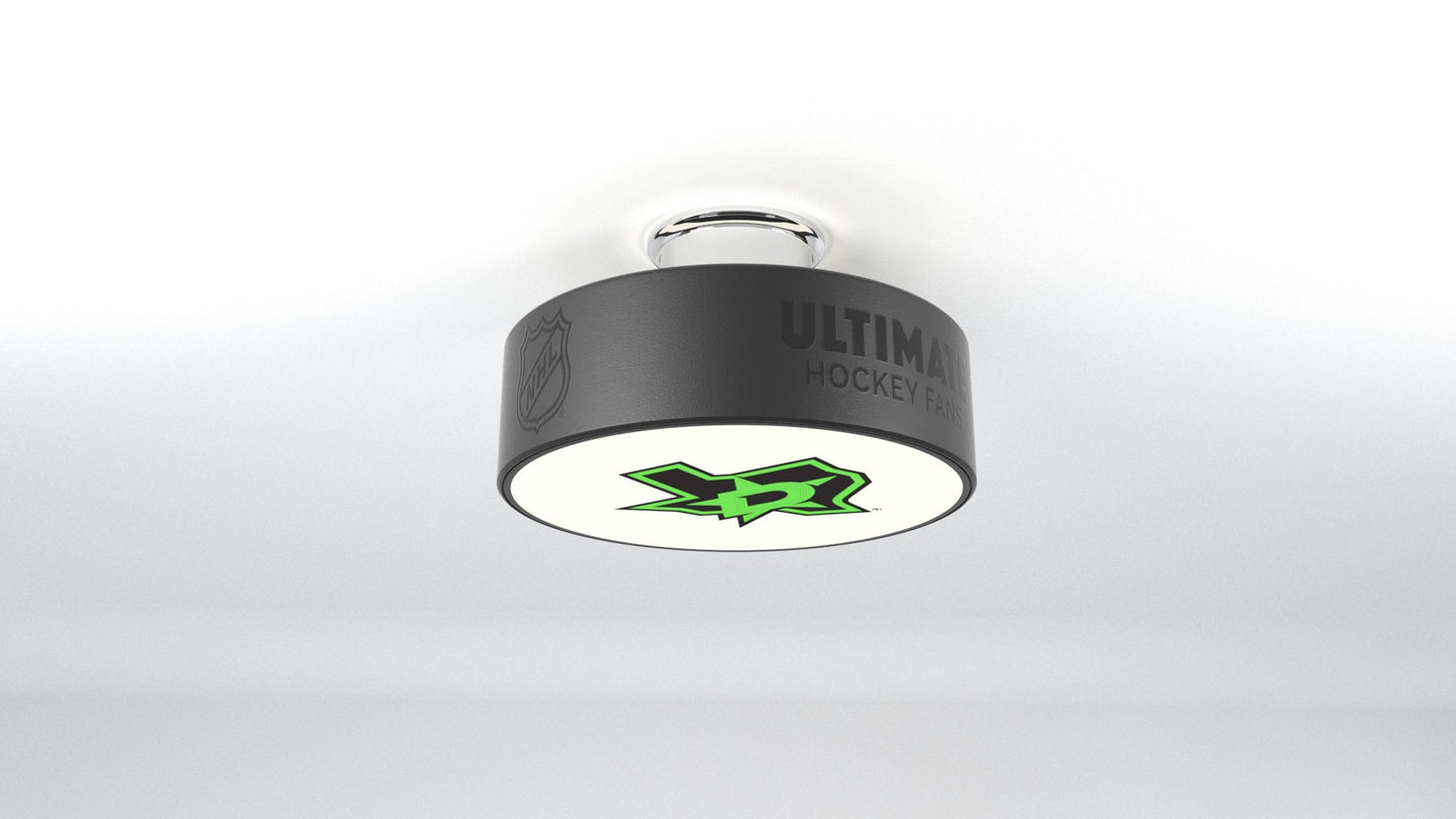 Dallas Stars™ Hockey Flush Mount Puck Light Fixture