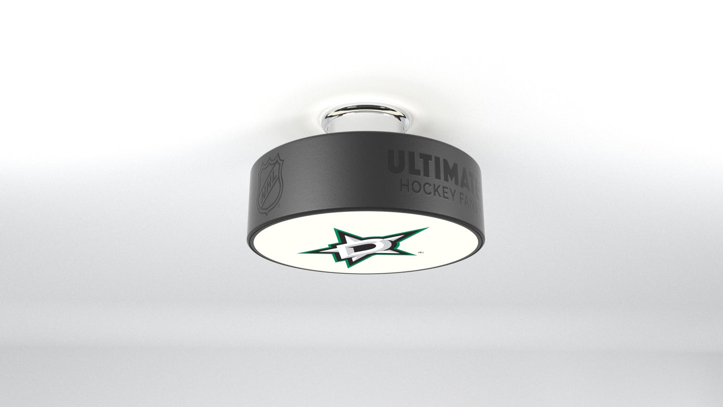 Dallas Stars™ Hockey Flush Mount Puck Light Fixture