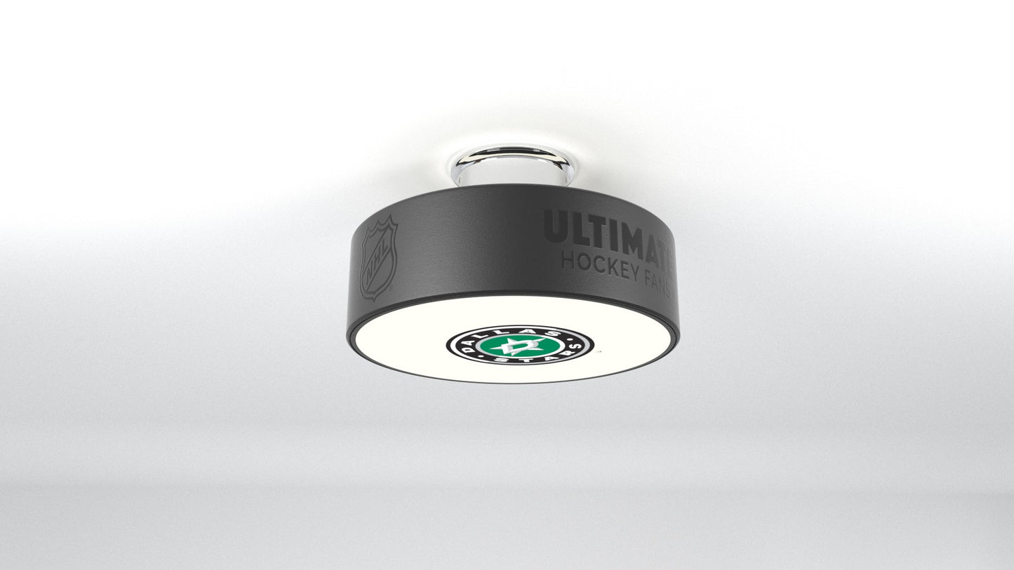 Dallas Stars™ Hockey Flush Mount Puck Light Fixture
