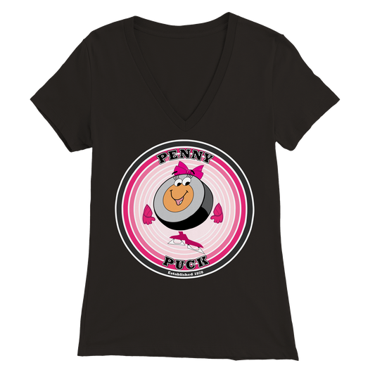 Penny Puck EST. 1978 Premium Womens V-Neck T-shirt
