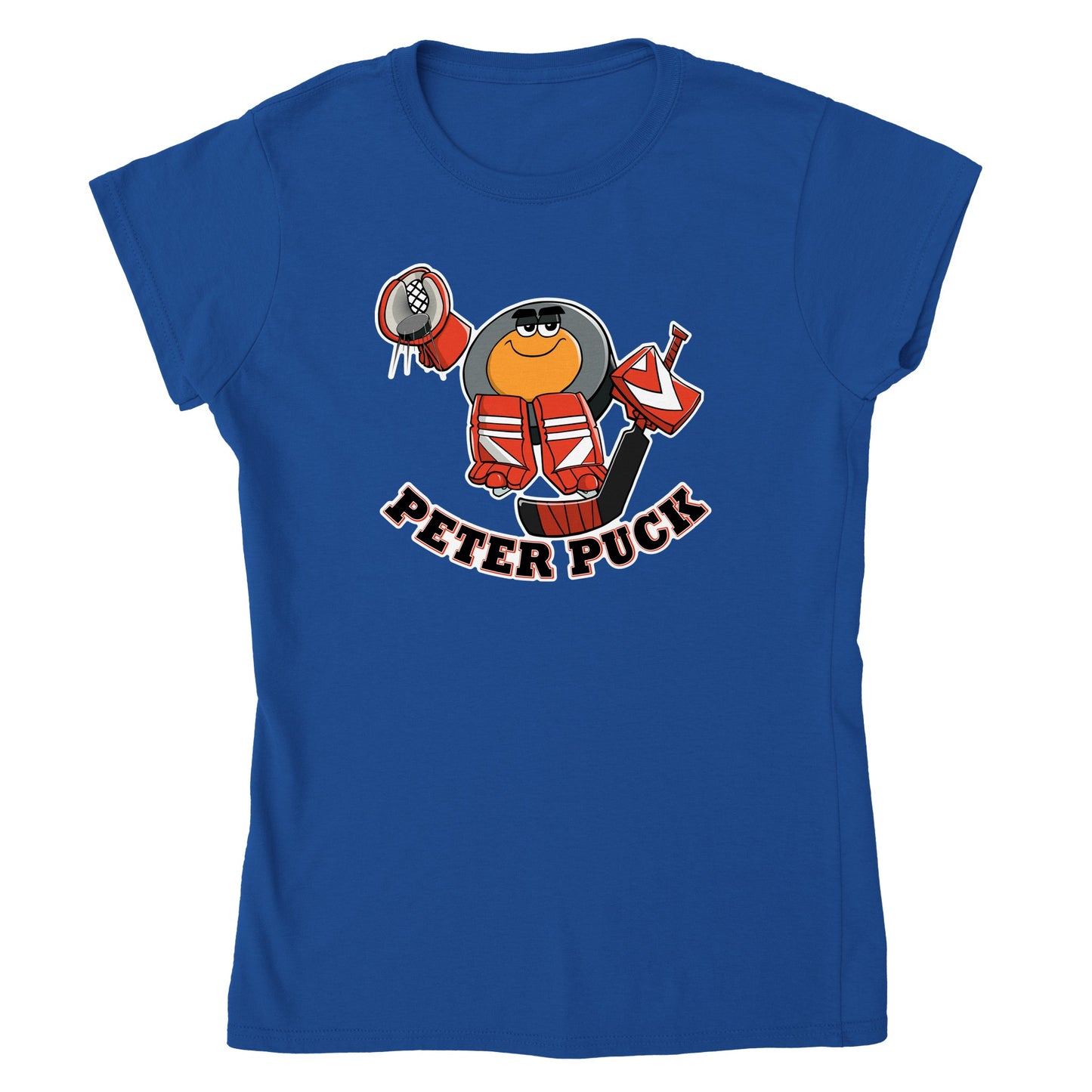 Peter Puck Goalie Save Classic Womens Crewneck T-shirt