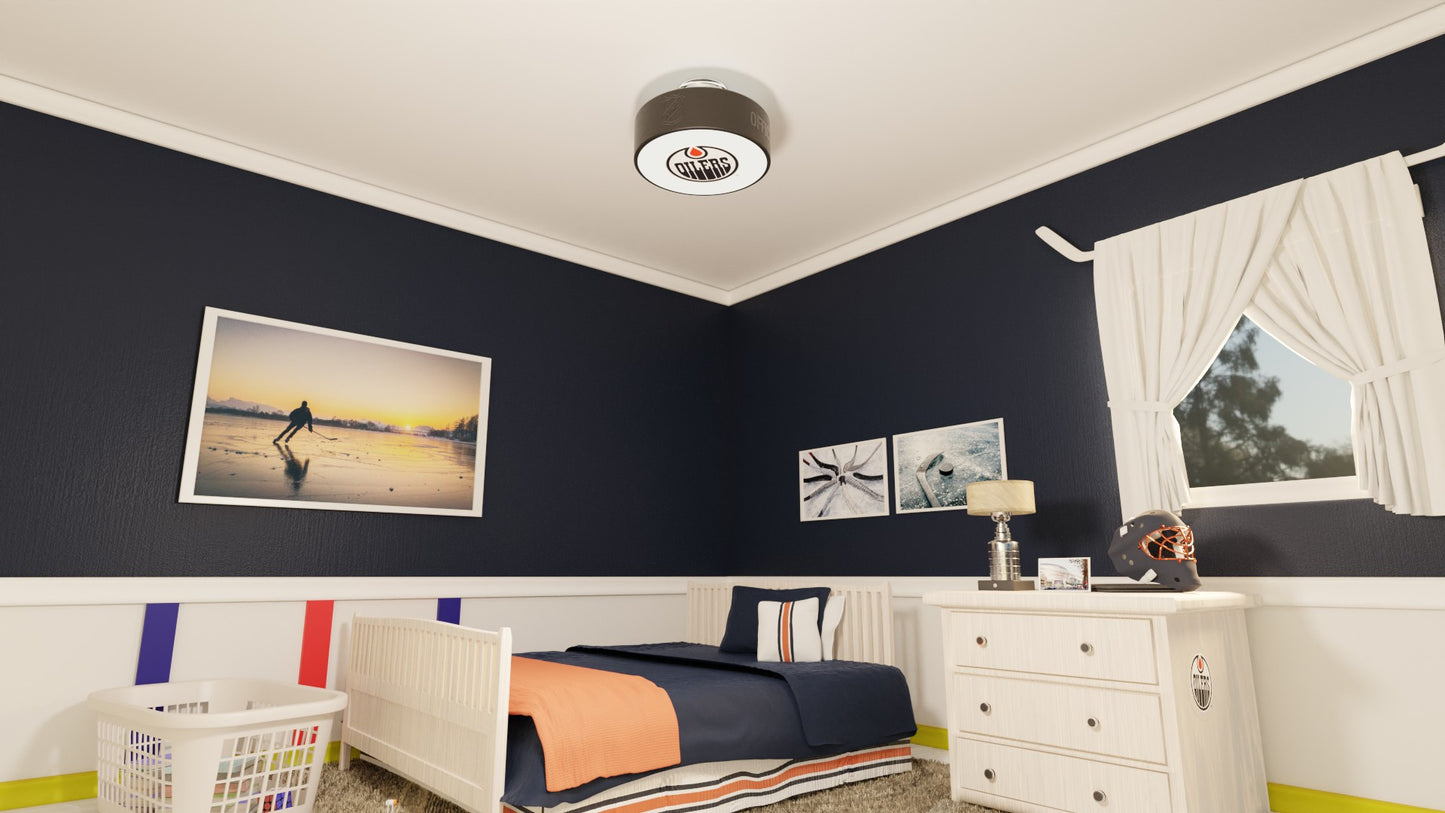 Edmonton Oilers® Hockey Puck Light Fixture