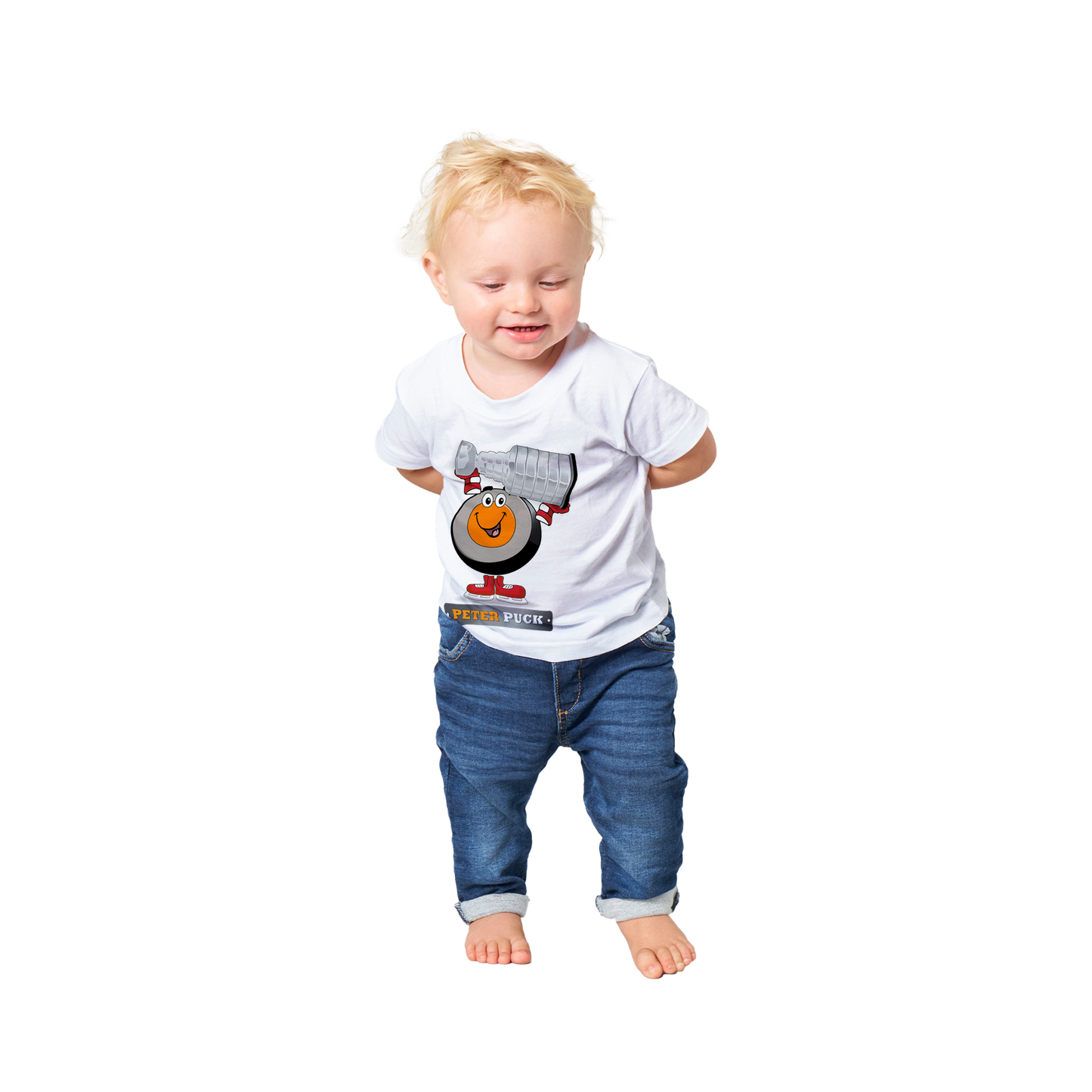 Peter Puck Stanley Cup Classic Baby Crewneck T-shirt