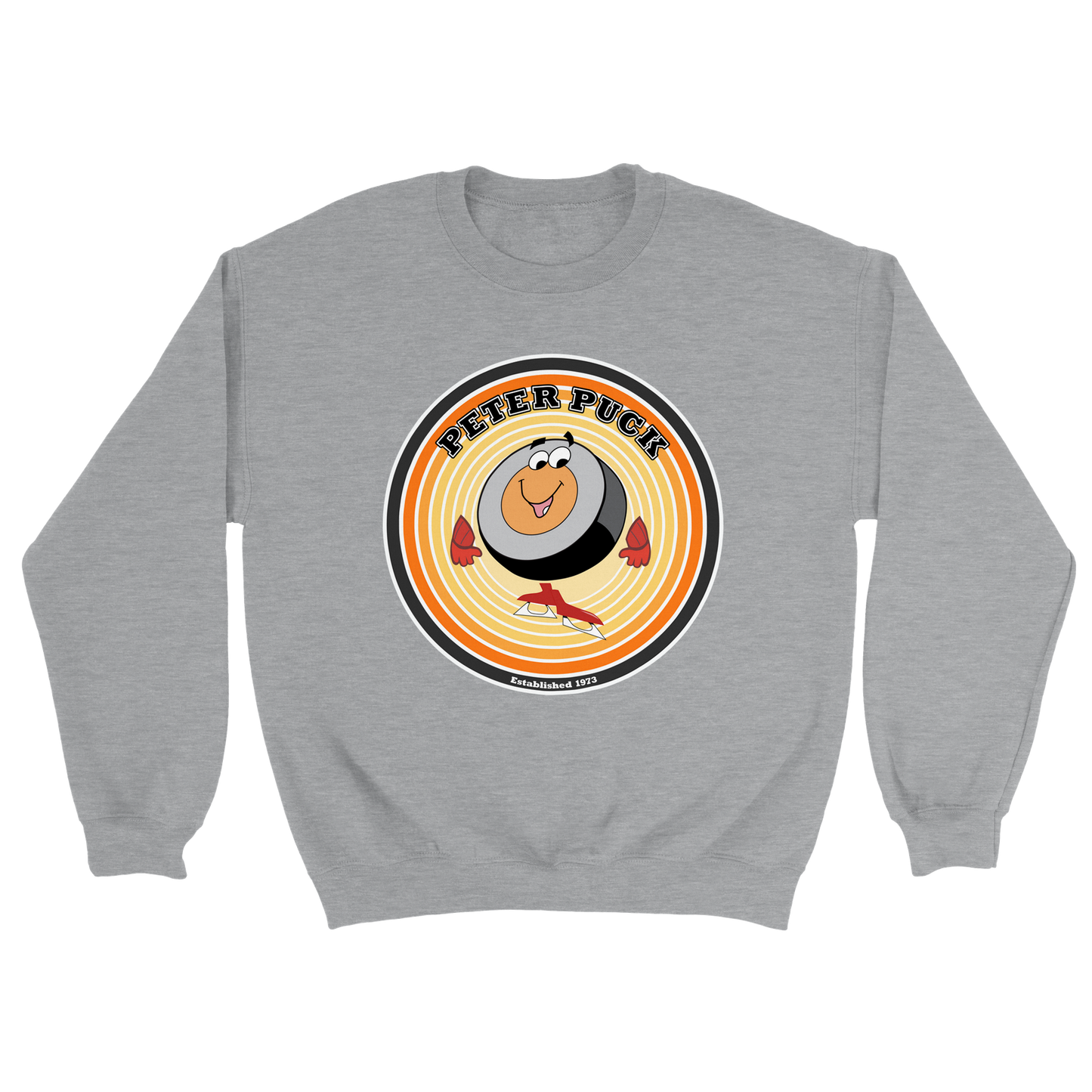 Peter Puck EST. 1973 Mens Classic Crewneck Sweatshirt