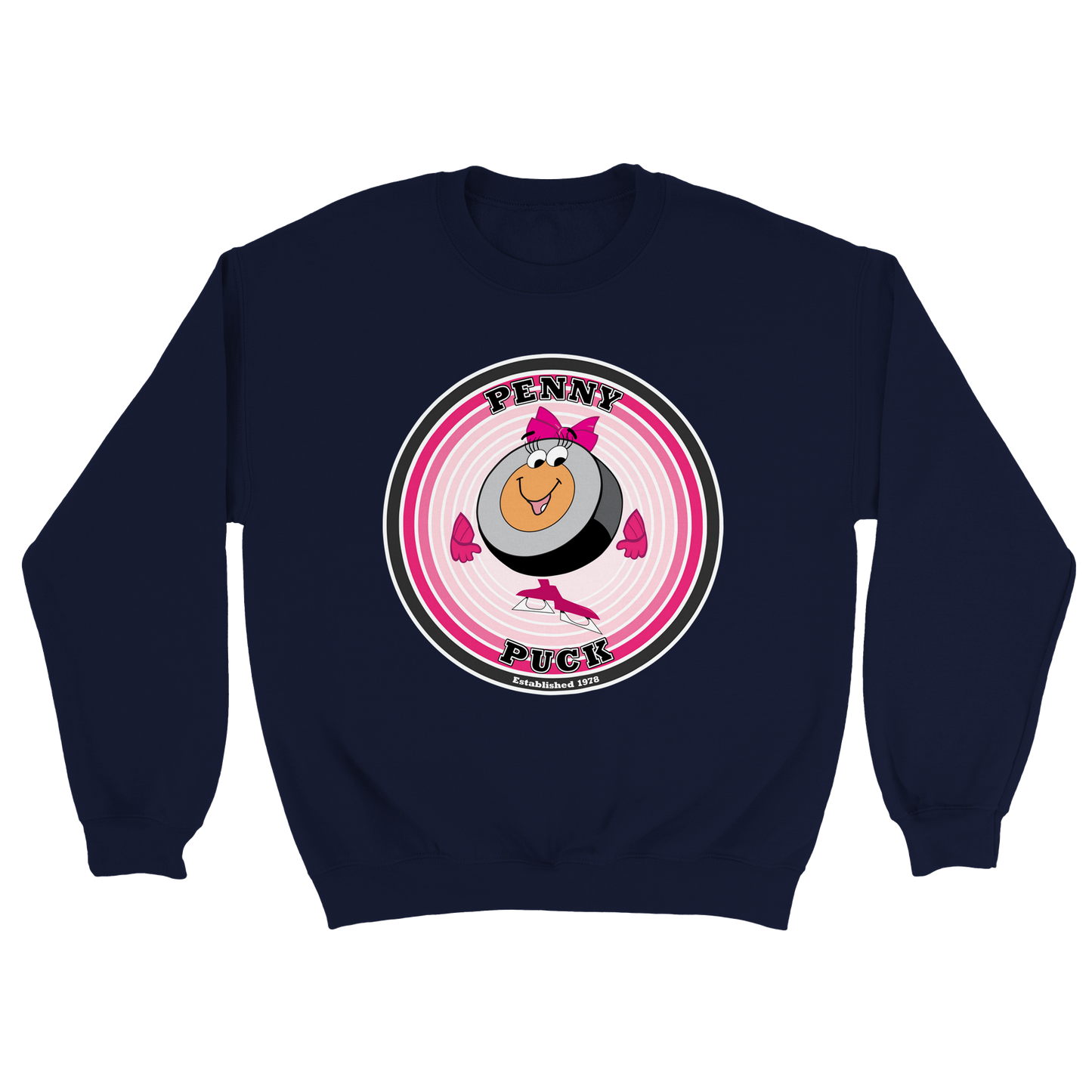 Penny Puck EST. 1978 Mens Classic Crewneck Sweatshirt