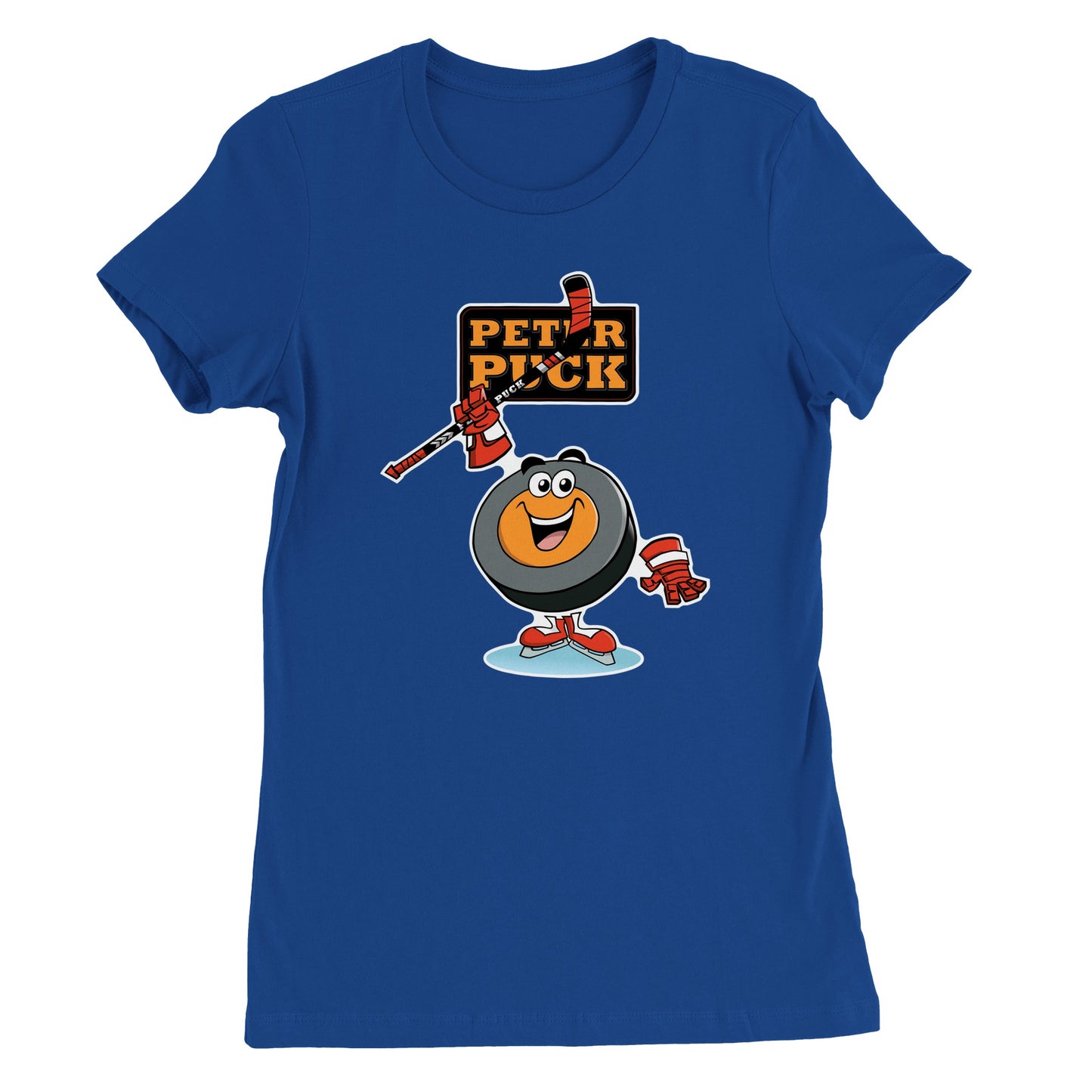 Hey Peter Puck Premium Womens Crewneck T-shirt