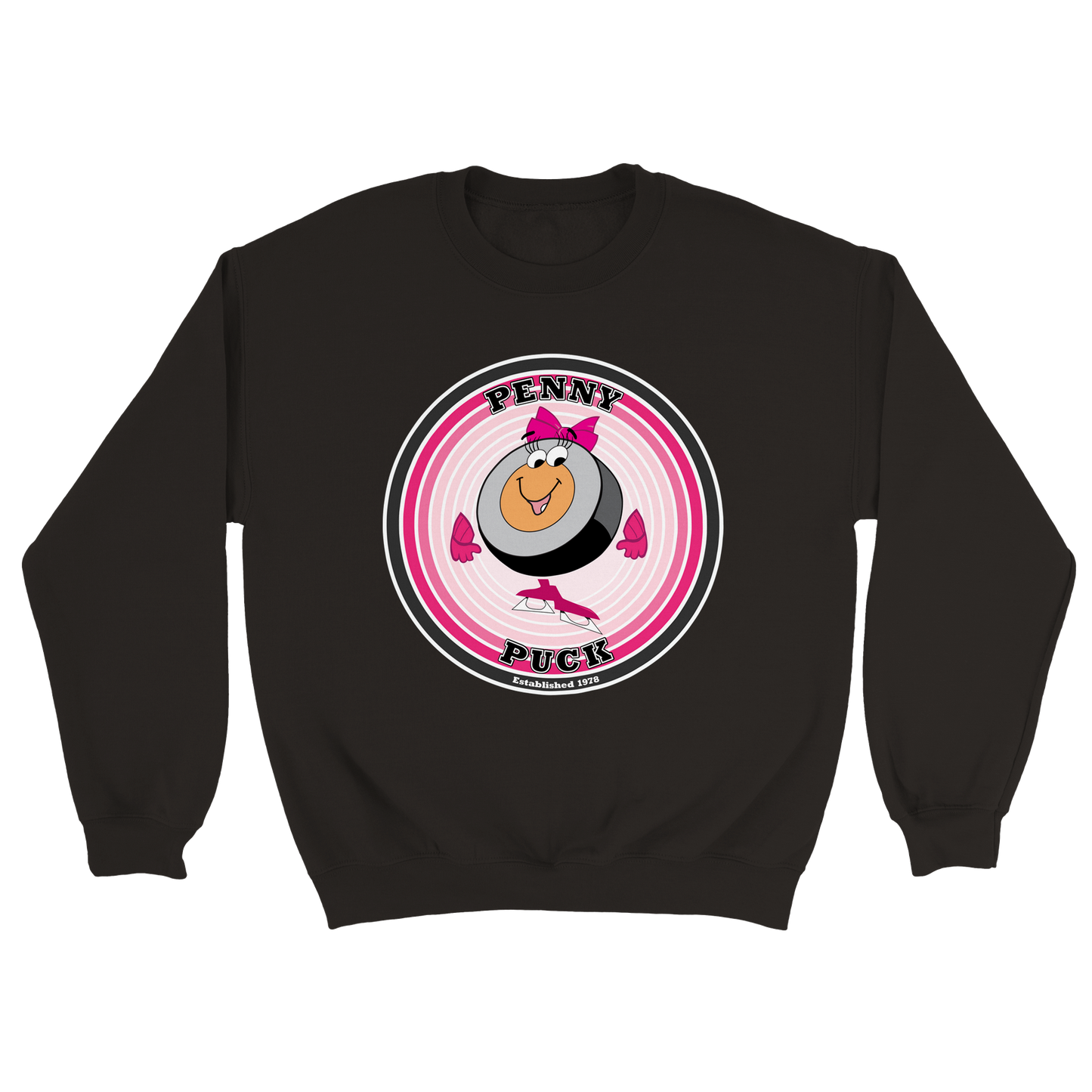 Penny Puck EST. 1978 Mens Classic Crewneck Sweatshirt