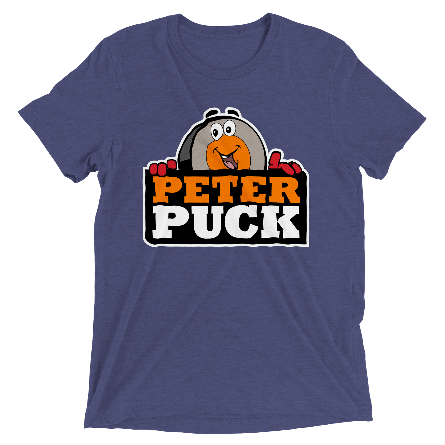 Peter Puck Peek Mens Triblend Crewneck T-shirt