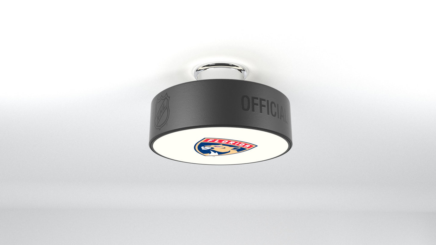 Florida Panthers® Hockey Flush Mount Puck Light Fixture